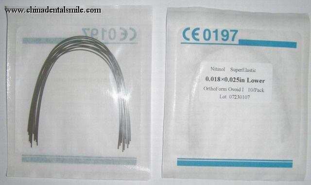 Niti heat - activated arch wire