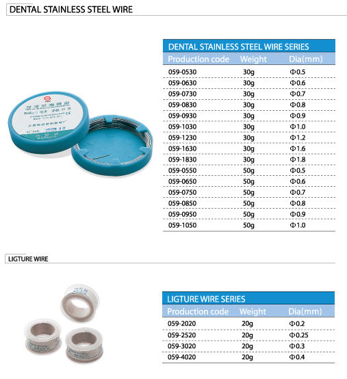 Dental stainless steel wire