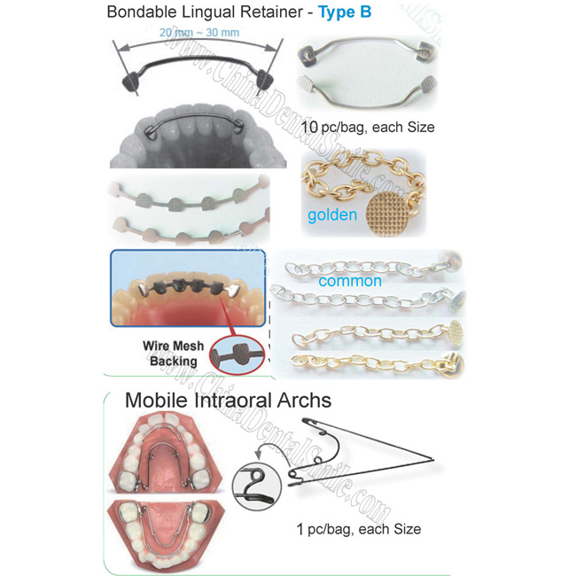 Traction Chain,Lingual Retainer, Intraoral Archs